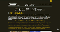Desktop Screenshot of centekelectronics.ca